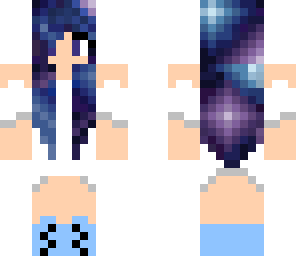 girl with galaxy hair