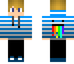 blue hoodie boy