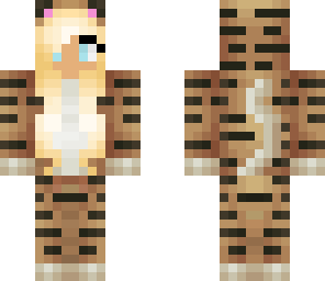 blonde tiger onesie girl