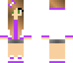 purple and white girl