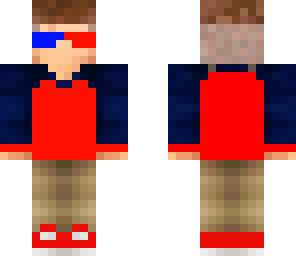 red and blue