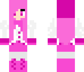 pink winter girl