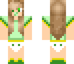 green baby angel