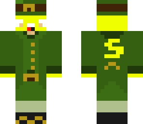 llama in a green suit