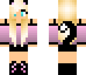 ombre cat girl