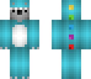 koala in dino suit
