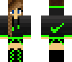 neon nike girl