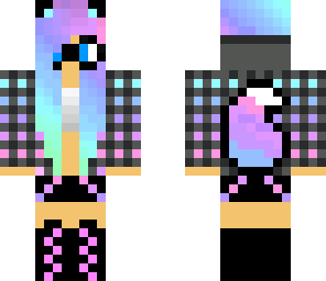 rainbow nerdy wolf