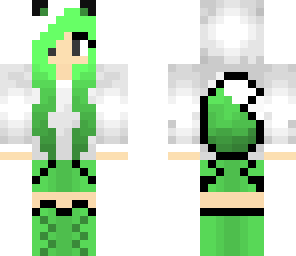 lime and green fox girl