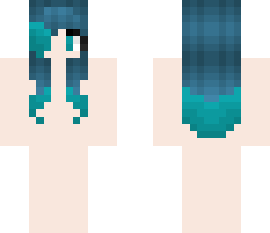 teal and blue hair base