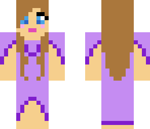 purple dress girl