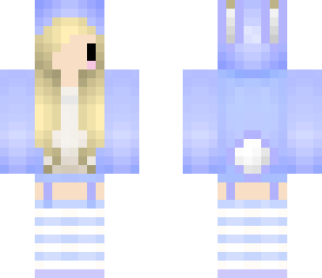 cute blue chibi bunny girl