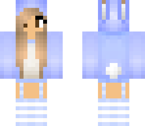 light blue bunny girl