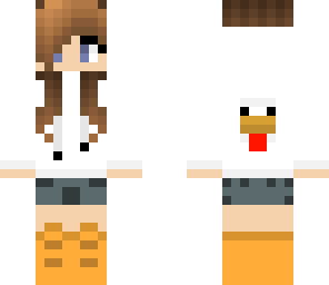 edited chicken girl