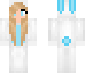 blue blonde girl bunny