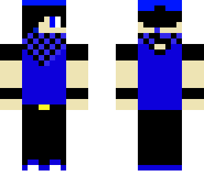 blue and black boy
