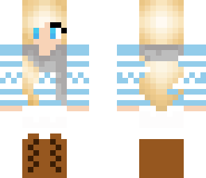 blonde scarf girl