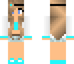 blue flower girl