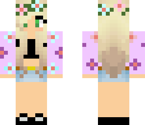 pastel flower crown girl 