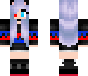 blue and red neko girl fixed