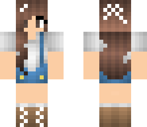 farmer girl with a bow