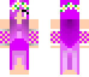 purple flower girl