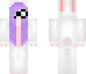 purple haired bunny 