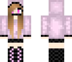 pink checkered hoodie
