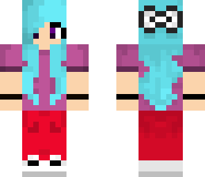 re-edited blue haired girl