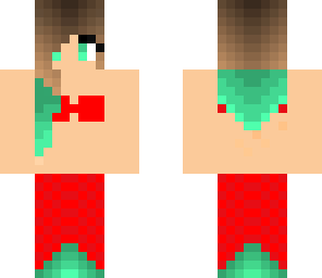 mermaid skin red