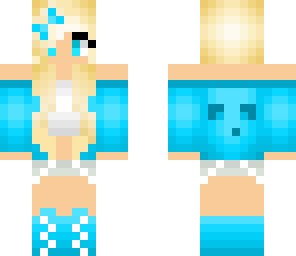 blue slime girl