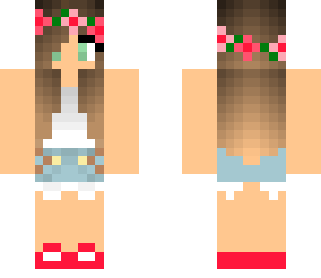summery flower girl