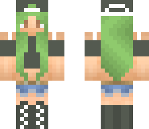 light green hair