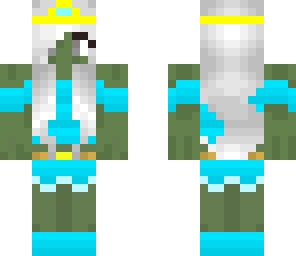 zombie princess with shorts and top blue