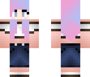 girl with headphones and gradient hair