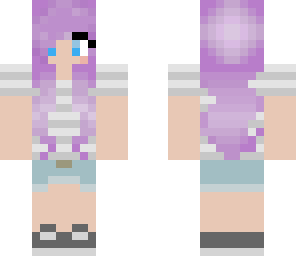 purple hair girl