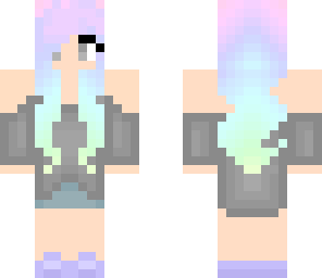 cosy pastel haired girl