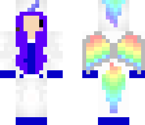 blue rainbow unicron girl