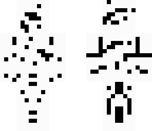 black and white