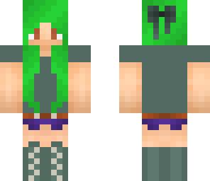 lime green hair