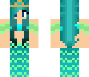 different haired mermaid queen