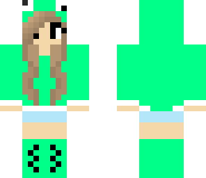 mint green derpy girl