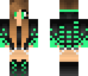 green gamer girl