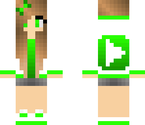 green youtuber girl