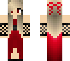 red prom girl