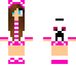 pink creeper girl hoodie