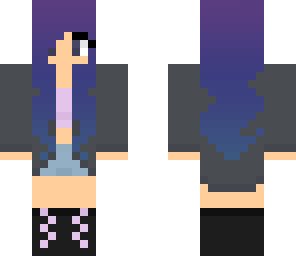 purple-blue girl