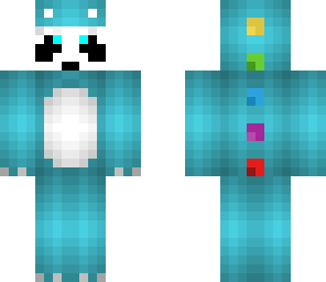 panda in dinosuit