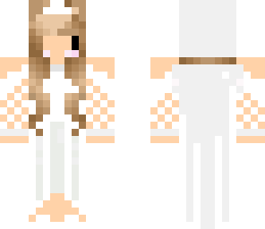 my minecraft wedding chibi skin
