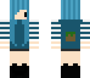 blue haired chibi
